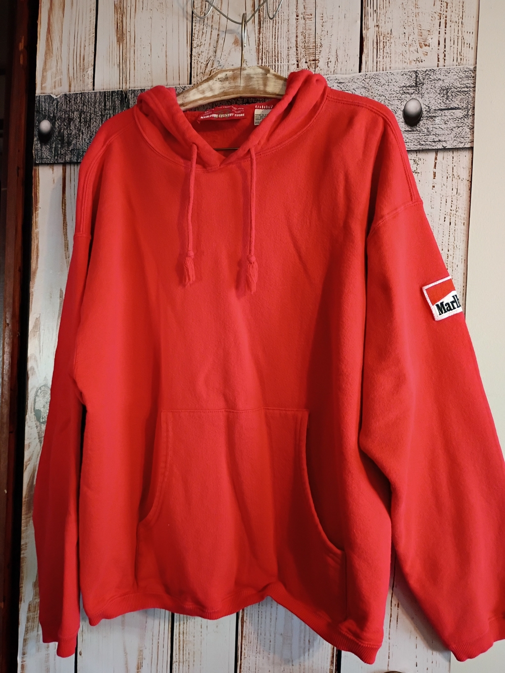 Marlboro Country Store Red Hooded Pullover Sweatshirt